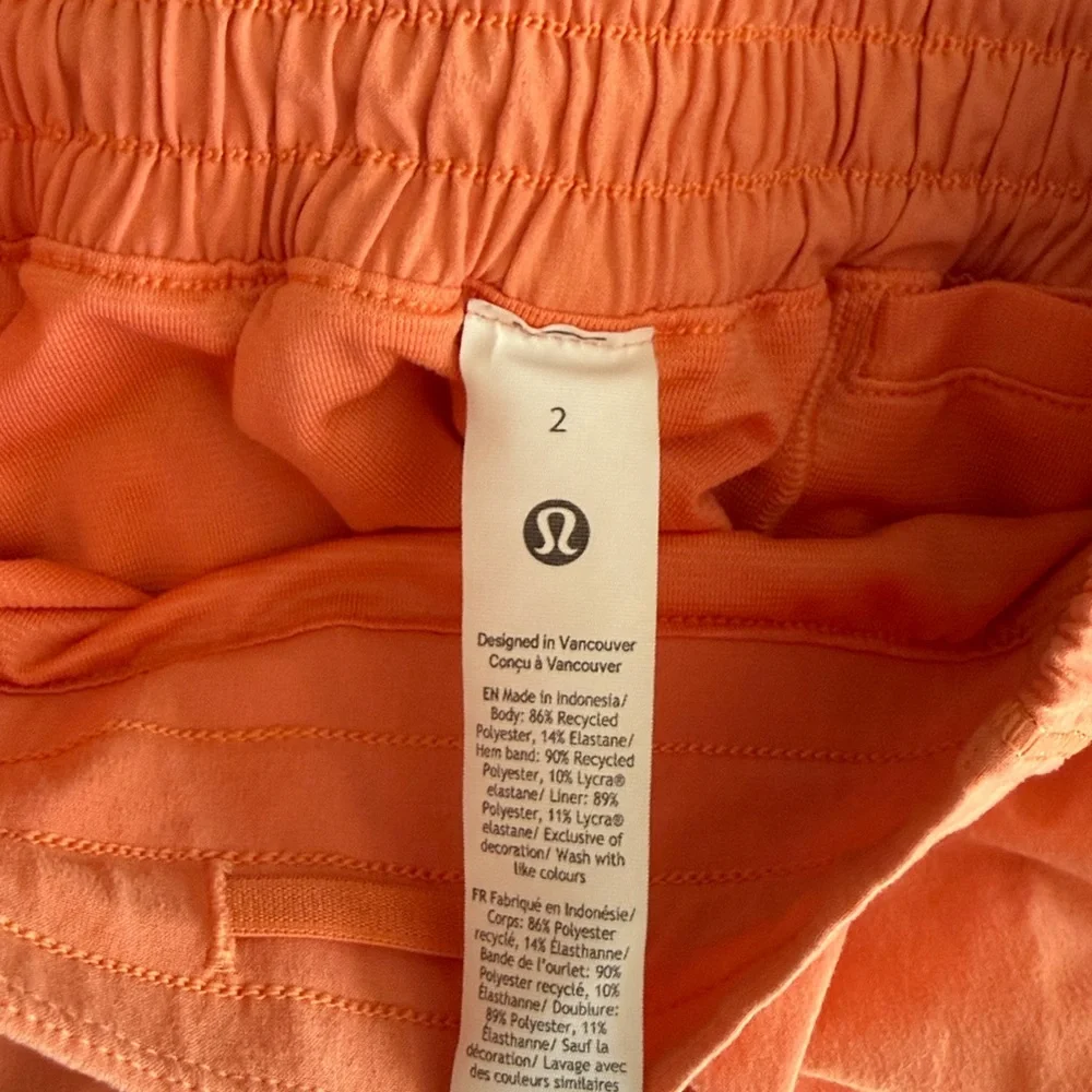 Lululemon Athletica Orange Athletic Top and shorts set - Picture 7 of 7